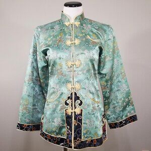 Vintage Chinese Silk Embroidered Embellished Jacket Asian Textile Art Collection